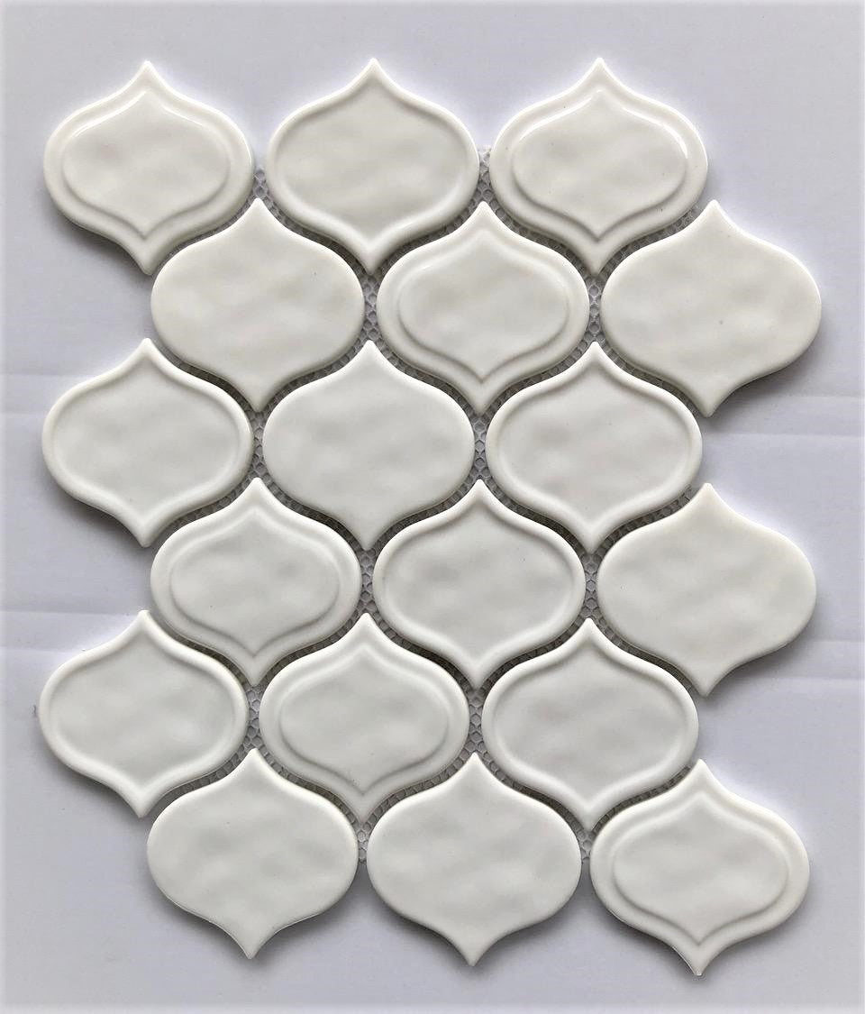 Glass Tile and Stone - Recycled Glazed Glass Tear Drop Series
