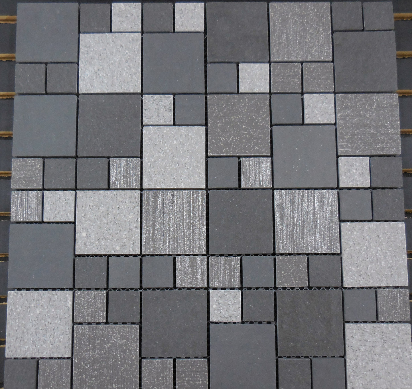 Glass Tile and Stone - 1″ & 2″ Porcelain Mosaic Versailles Random Blocks