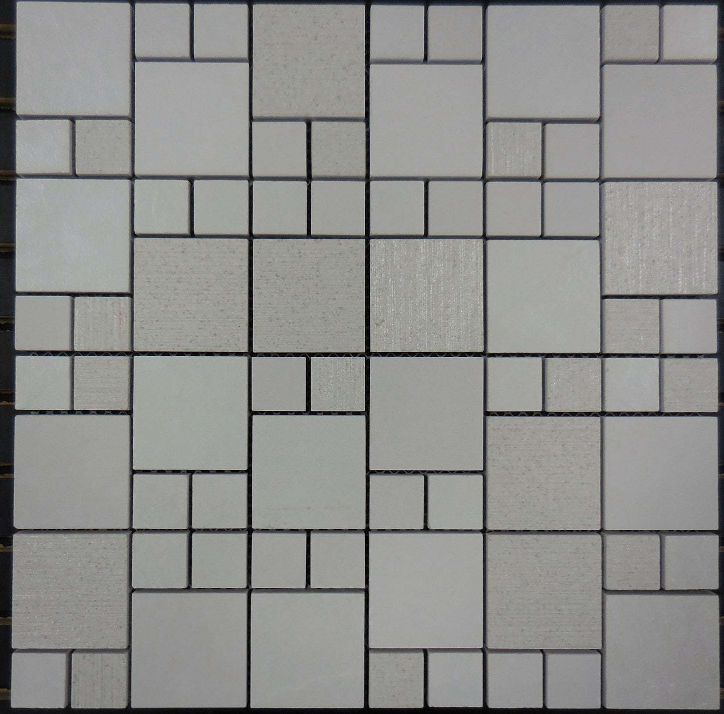 Glass Tile and Stone - 1″ & 2″ Porcelain Mosaic Versailles Random Blocks