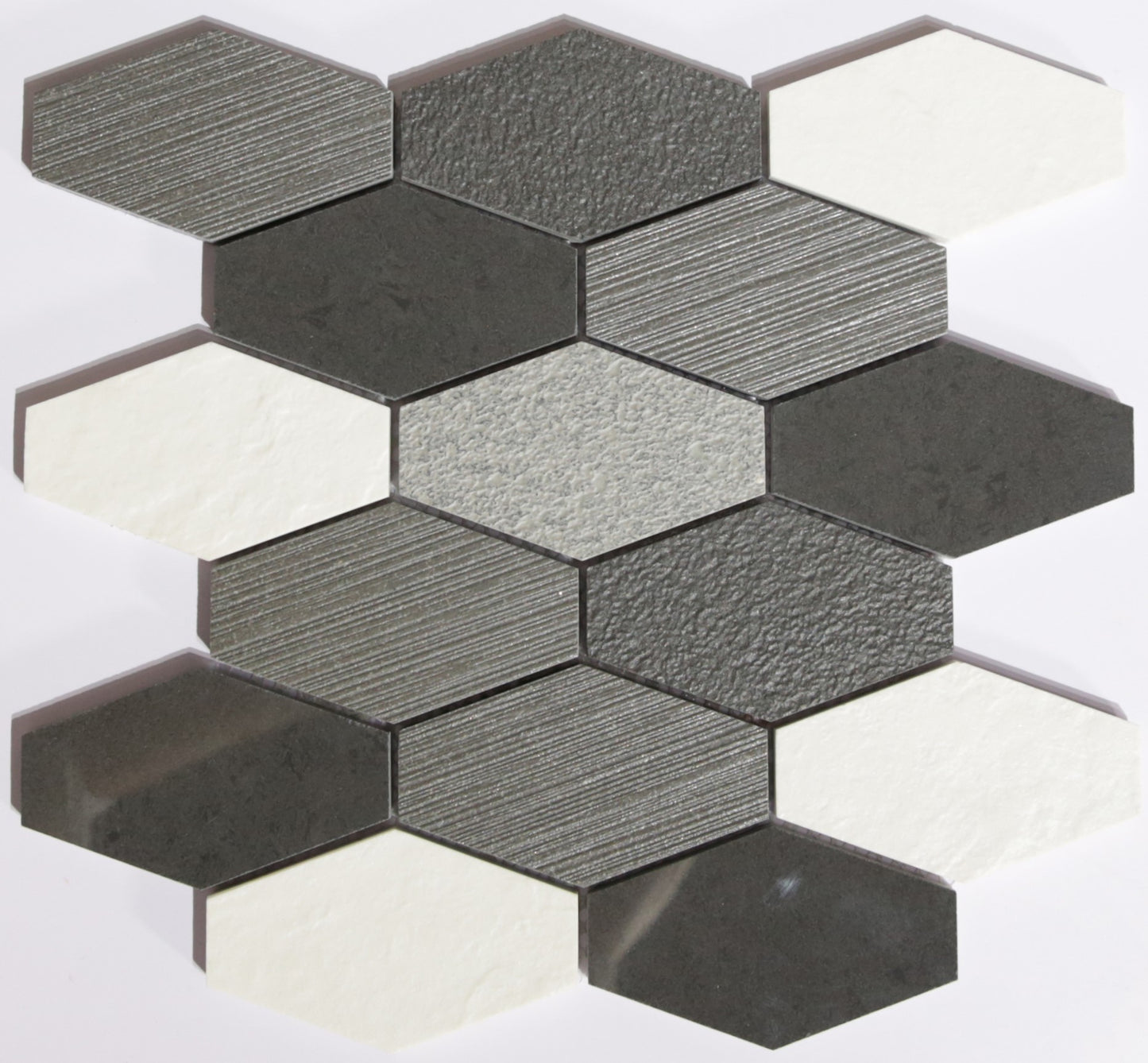 Glass Tile and Stone - Porcelain Elongated Hexagons