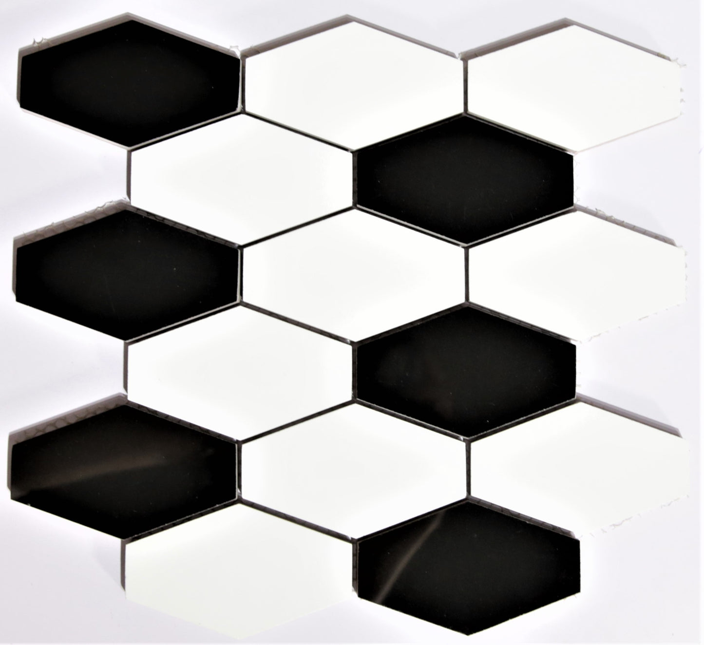 Glass Tile and Stone - Porcelain Elongated Hexagons