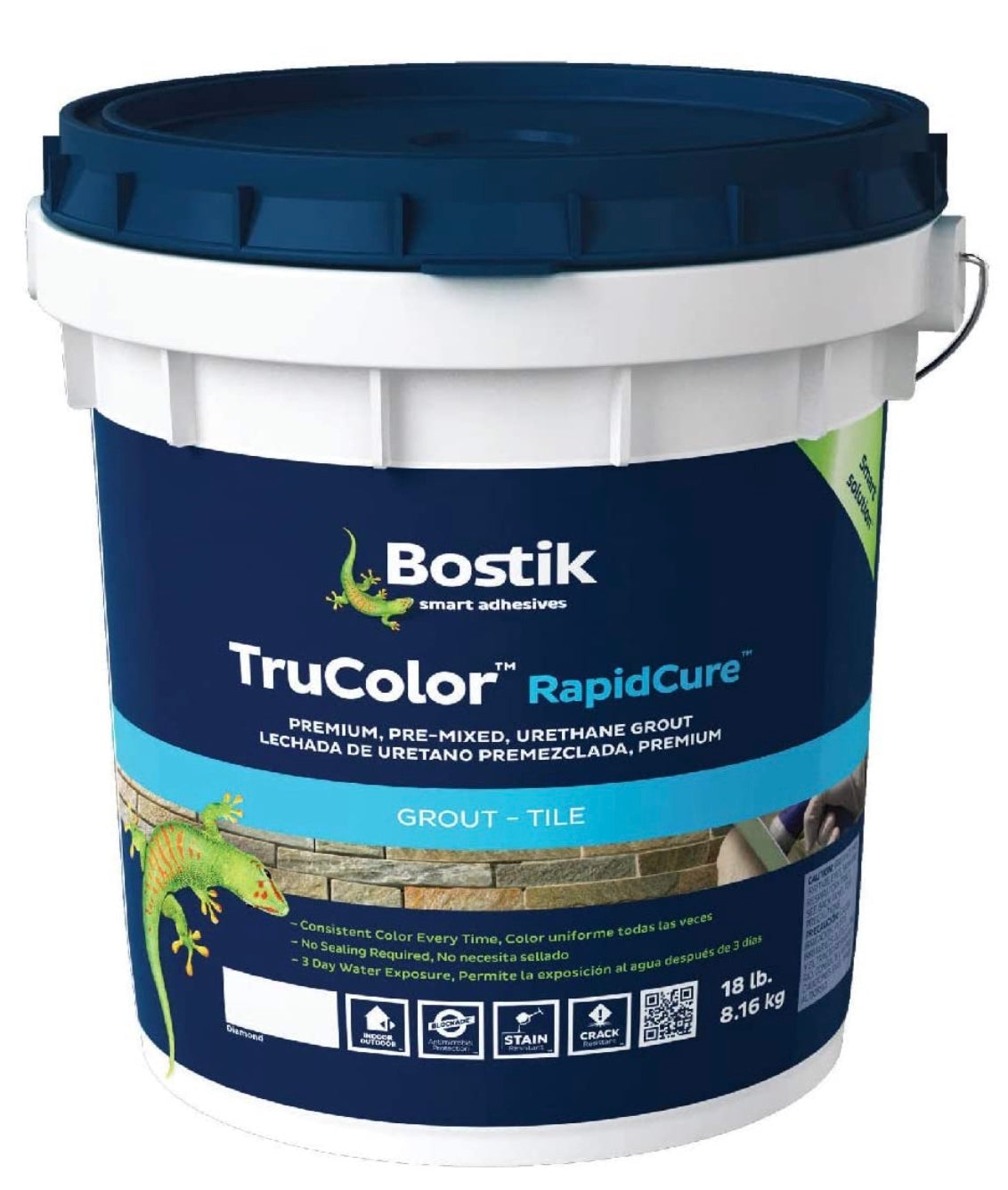 Bostik Trucolor Pre-Mixed Grout - 9 lb tub