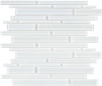 Virginia Tile - Studio Glass Series - Debut Reflection Random Strip Mosaic - Sheet Size 12" x 12"