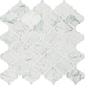 Daltile - Carrara White Marble - Carrara-White - Baroque