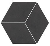 Daltile - Uniform Mosaics - Black - 3D Cube