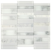 Daltile - SimplyStick Mosaix - Stormy-Mist-and-glass-Blend - Straight Joint