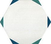 Daltile - Bee Hive Medley - Sun-Green-Blue - Hexagon