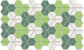 Daltile - Keystones - Olive-Blend - Hexagon Shamrock