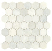 Daltile - First Snow Elegance Marble - First-Snow-Eleg - Hexagon