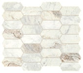 Daltile - Daphne White Marble - Daphne-White - Elongated Hexagon