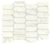 Daltile - First Snow Elegance Marble - First-Snow-Eleg - Elongated Hexagon