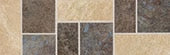 Daltile - Continental Slate - Gold-Blue-Brown - Rectangle