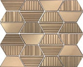 Daltile - Industrial Metals - Gold - Mixed Trapezoid